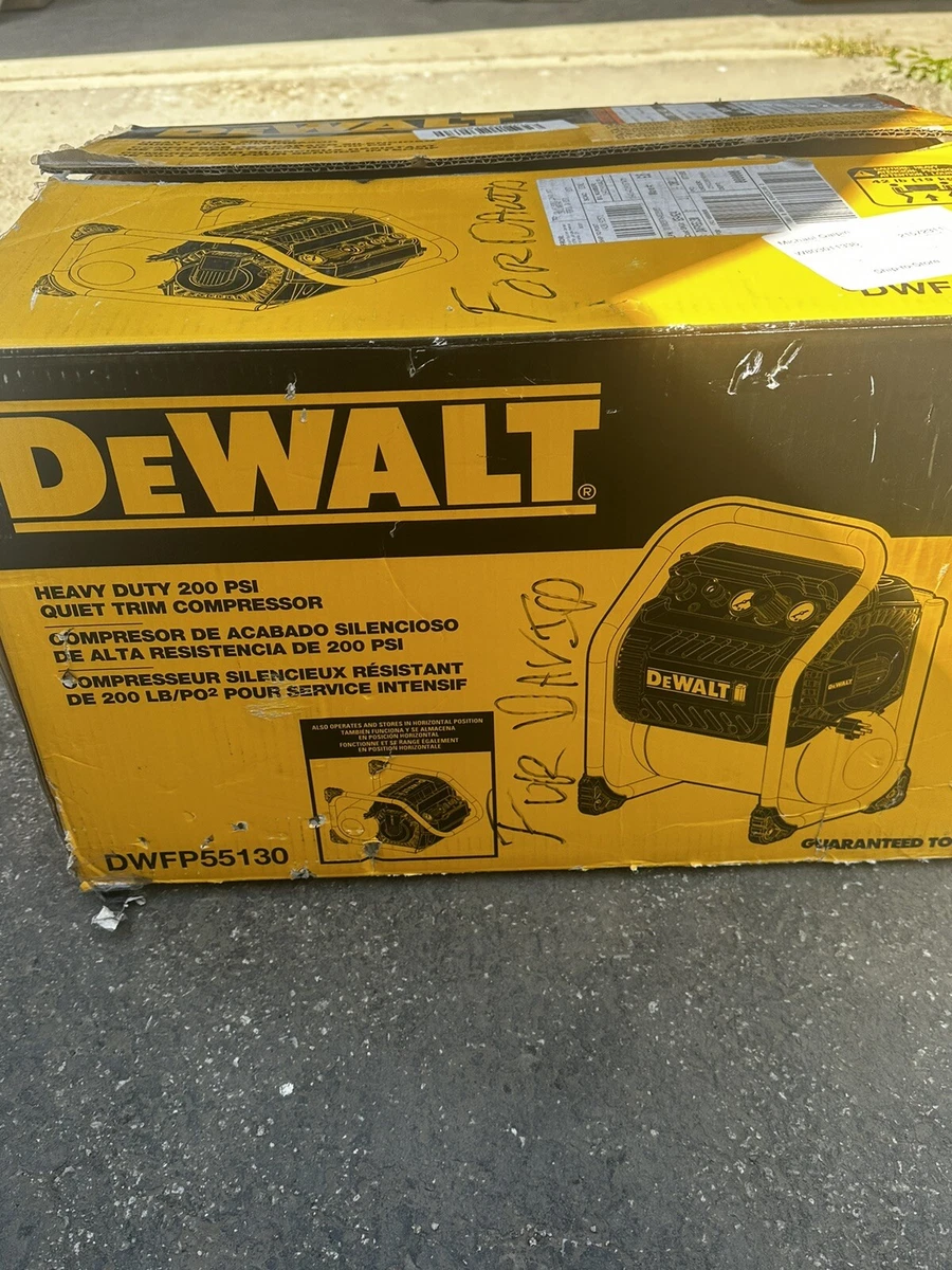 Dewalt heavy duty 200 psi quiet trim compressor deals