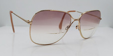 Vintage Nordic Martina Gold Oval Metal Sunglasses Germany FRAMES ONLY
