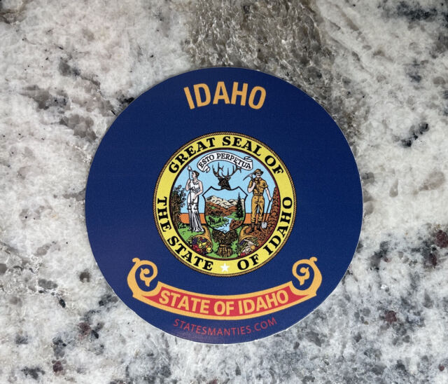 Idaho ID State Flag Water Bottle Laptop Vinyl Sticker Decal Statesman Ties LDS Idaho ID State Flag Water Bottle Laptop Vinyl Sticker Decal Statesman Ties LDS