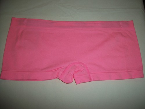 LADIES SEAMLESS BOYSHORT BRIEF PANTY SIZE 7 /LARGE CANDY PINK ICY HOT SHAPEWEAR - Picture 2 of 3