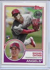 SHOHEI OHTANI 2018 TOPPS UPDATE 83-2 35TH ANNIVERSARY ROOKIE CARD. rookie card picture