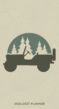 Jeep 2-Year 2026-27 3.5" x 6.5" Monthly Pocket Planner