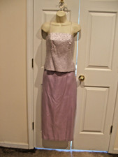 NWT lilac Bridesmaid prom pageant stage formal occasion 2 PC long gown SIZE 7