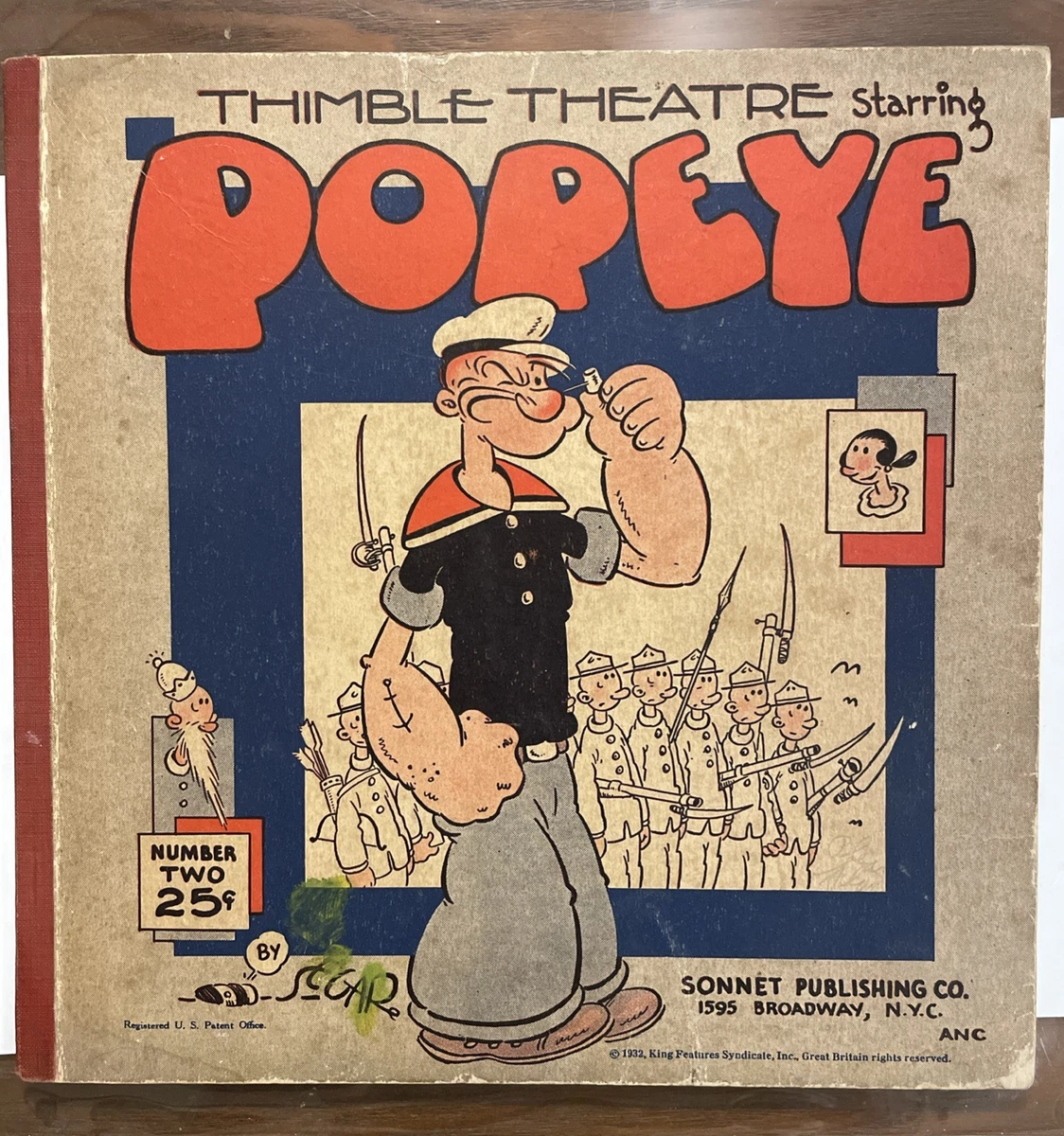 US Comics Popeye Platinum Age (1897-1937) Era Comics, Graphic