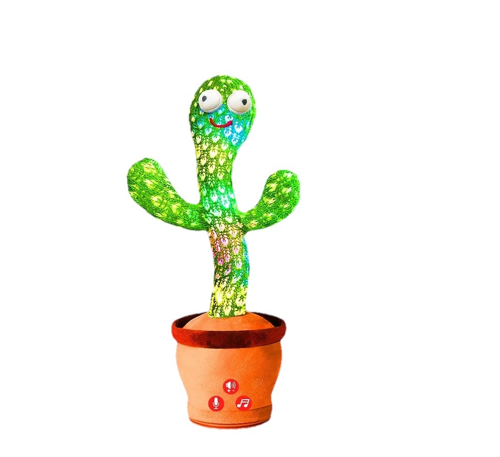 River Mill Dancing Talking Cactus Toy for Babies, Interactive