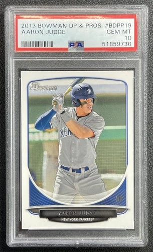 AARON JUDGE PSA 10 2013 BOWMAN DRAFT PICKS & PROSPECTS #BDPP19 YANKEES RC 9736