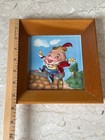 1950's 3D VACU FORM NURSERY RHYMES FRAMED PICTURE  "HUMPTY DUMPTY" **7" X 7.5" — photo 3