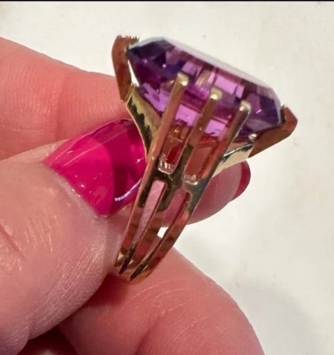 18K SOLID GOLD RING - image 6