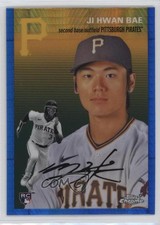 2023 Topps Chrome Platinum Anniversary Blue Prism Refractor Ji Hwan Bae 1b09