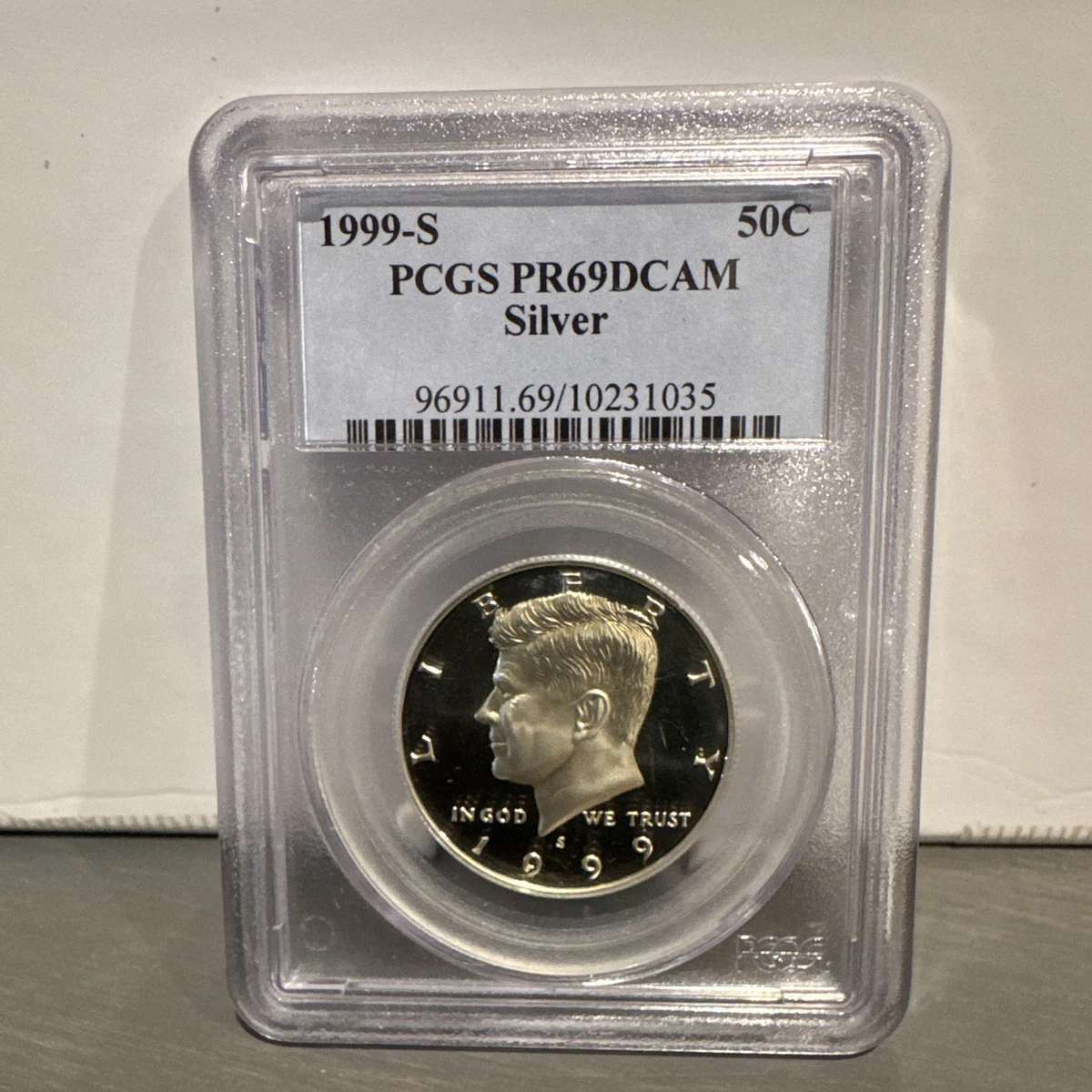 PCGS Certified PR 69 Graded 1999 Kennedy US Half Dollars (1964-Now