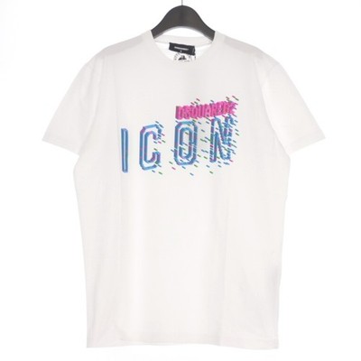 Dsquared2 23AW Pixel ICON T-Shirt Short Sleeve Cotton Unused