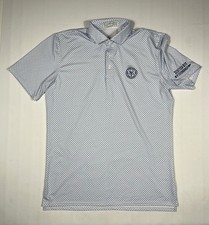 Holderness Bourne The Wilcox Polo Men Large Geometric Tailored Fit Performance