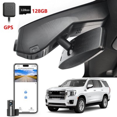 Front 4K+Rear 1080P Dashcam Custom for GMC Yukon/Yukon XL 2021-2022-Model B 128G