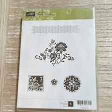 Stampin' Up NEW UNUSED - FRESH VINTAGE Rubber Stamp Set 125117 Flowers Plants