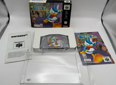 Donald Duck Quack Attack Nintendo 64 PAL CIB OVP Anleitung