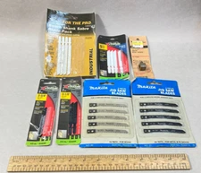 Jig Saw Blade Lot 7 Pks Multiple Blades w/ Adapter