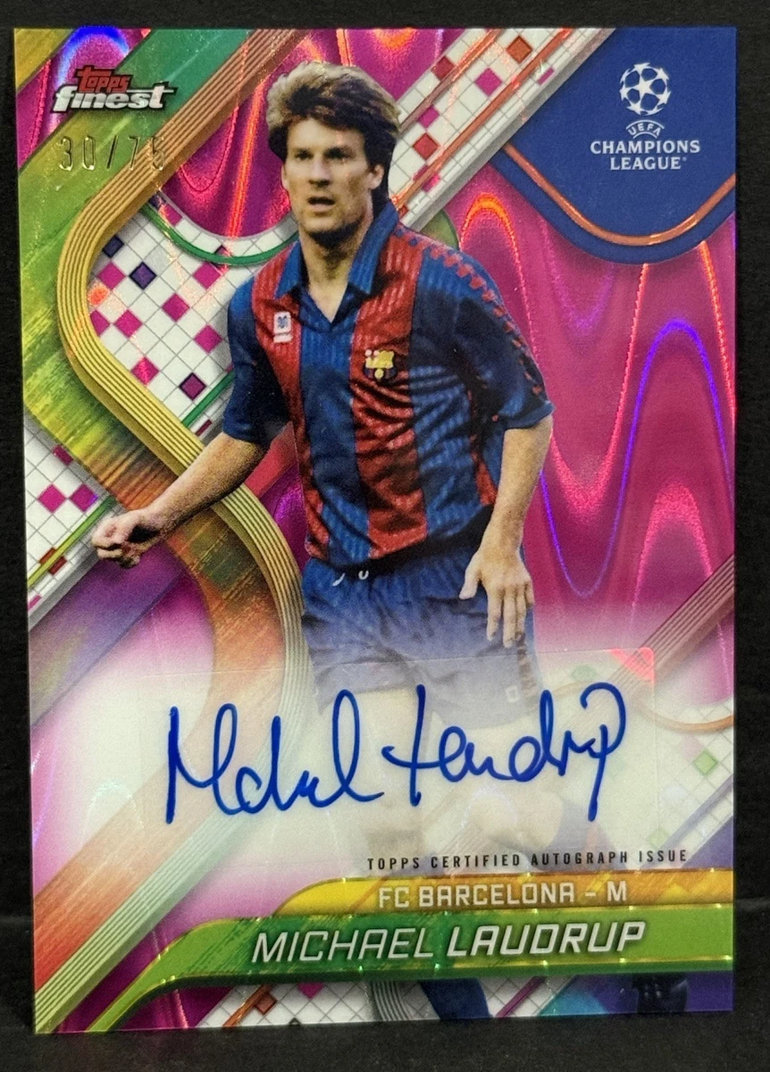 Michael Laudrup Autographed Soccer Sports Trading Cards