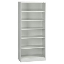 TENNSCO BC18-84 LIGHT GREY Bookcase,84 in H,Light Gray 9TE60