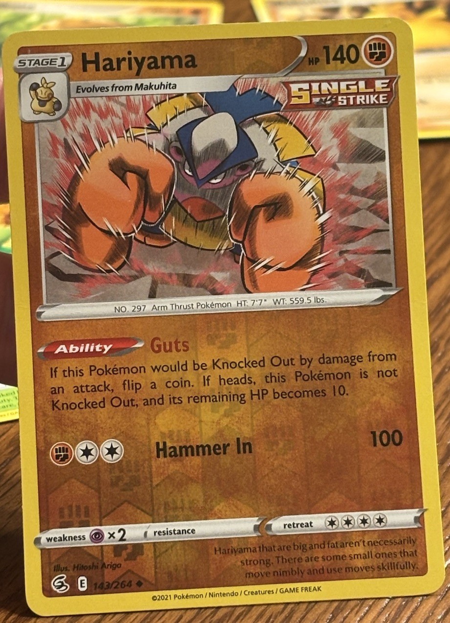 Hariyama - 143/264  - Reverse Holo - Fusion Strike Pokemon Card