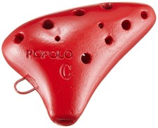 Popolo Mini Okarina S-MI Soprano C Red
