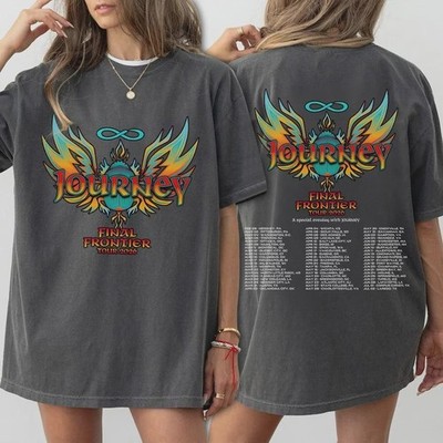 T-Shirt Journey Final Frontier Tour 2026 Shirt, Retro Rock Concert Tee