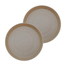 Round Prima Flower Pot Saucers - Plastic Plant Saucer for Outdoors & Indoors ...