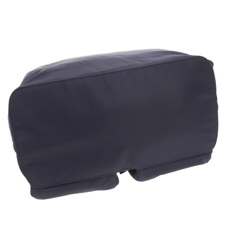 PRADA Backpack Rucksack Nylon Leather Navy 1BZ070 Used  OB2488 from japan thumbnail 3