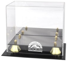 Colorado Rockies Golden Classic Logo Mini Helmet Case-Fanatics