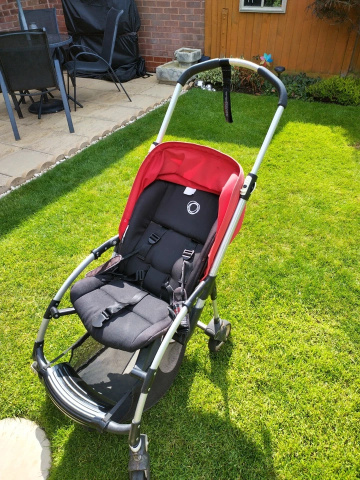 Bugaboo Bee Red Standard Single Seat Stroller Pushchair - Image 3 of 4