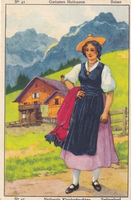 SCHOKOLADENMEURISSE (Belgien) - Nationalkostüme - 41: Schweiz