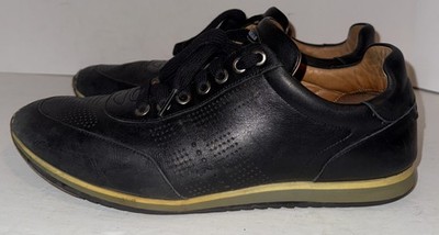 Magnanni Men's Leather Black Dress Shoes Lace Up Oxfords Size 8M