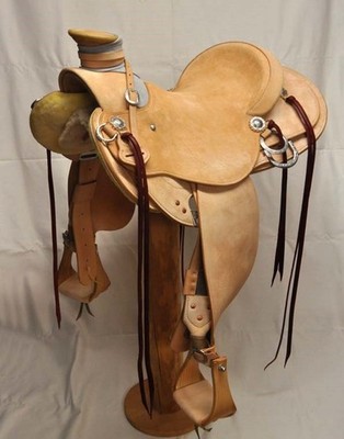 Horse Saddle Western Leather Ranch Roping Wade Tree A Fork Work Trail Tack