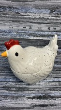 Vintage Ceramic Chicken Egg Holder Storage Container