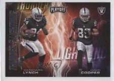 2017 Panini Playoff Thunder and Lightning Marshawn Lynch Amari Cooper #8 9o3