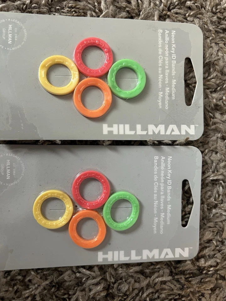 Hillman Neon Key ID Bands, Medium, Set of 8 - Image 2 of 3