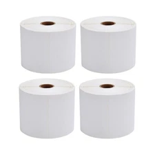 MFLABEL® 4 Rolls of 450 Direct Thermal Shipping Labels 4x6 for Zebra 2844 Z