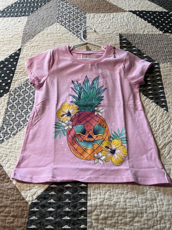 The Children’s Place Girls Pineapple Pink T-shirt Size M 7/8