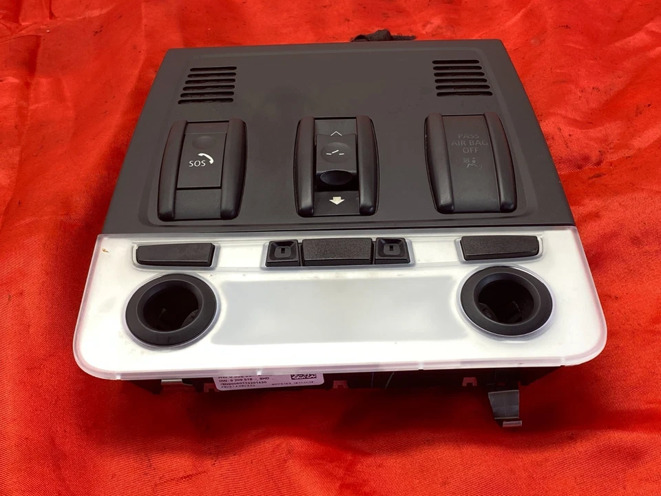 Interruptor de control de techo corredizo luz domo delantera BMW E88 E90 E92 serie 1/3 negro OEM✅ Foto 2 de 4