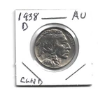 1938D BUFFALO NICKEL  AU DETAILS-CLEANED