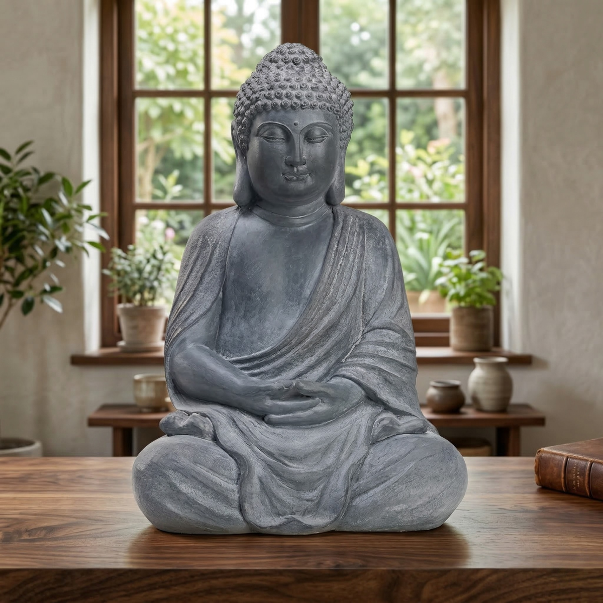 20 inch Outdoor Buddha Statue Zen Garden Patio Yard Decor