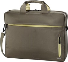 Hama 101283 Marseille Style Borsa per Portatile da 15,6", Marrone/Giallo