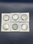 (6) Barber Half Dollars  (lot)  Mixed Dates 90% Silver
