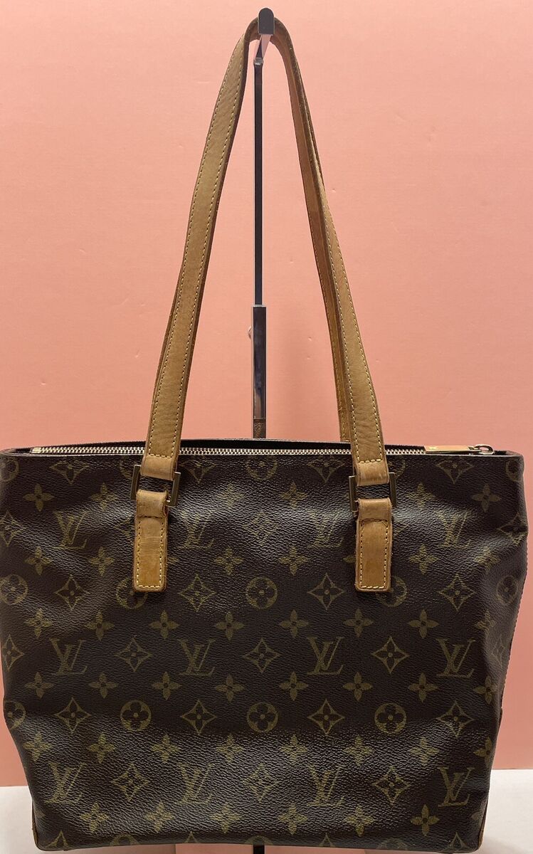 Used Louis Vuitton Authentic Monogram Cabas Piano Canvas Shoulder