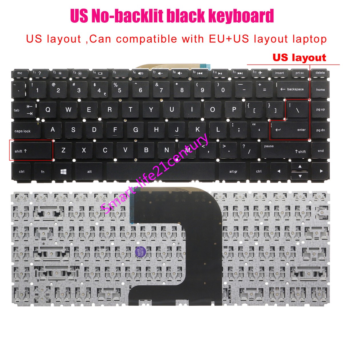 New US keyboard For HP 14-AM 14-AMxxx 14-AN 14-ANxx 14-AM052NR 14-AN013NR  laptop | eBay
