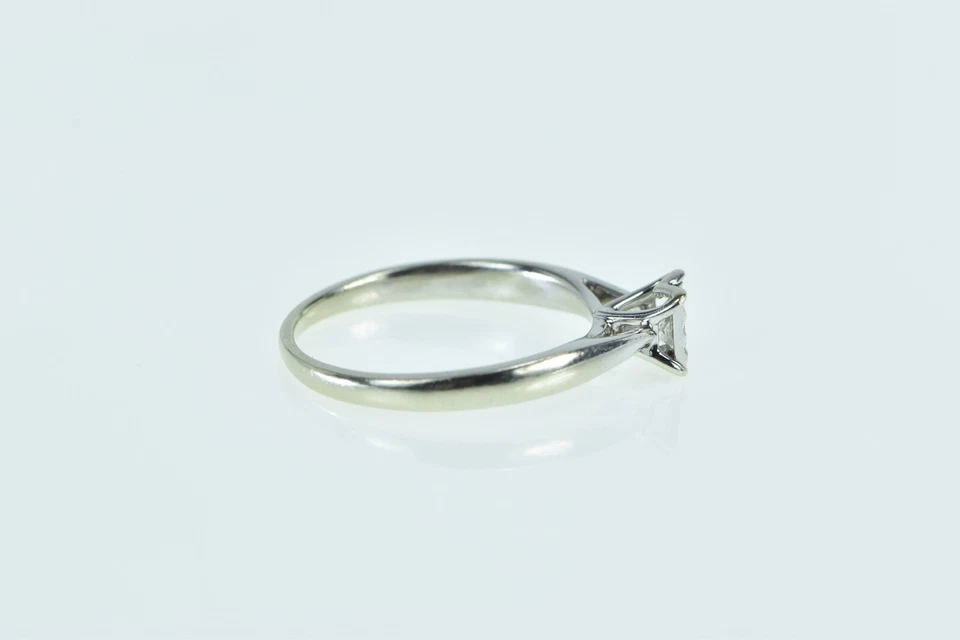 14K 0.20 Ct Princess Diamond Promise Engagement Ring White Gold *08 - Image 2 of 4