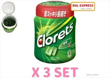 CLORETS XP GUM ORIGINAL MINT FLAVOR BOTTLE TYPE MONDELEZ 140g X 3