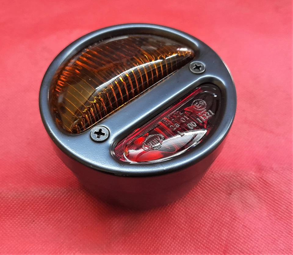 Tail light taillight vintage mounting light 3 functions black SW11093 DKW IFA - Image 4 of 4