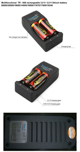 TrustFire TR-006 Charger For Li-ion 4.2 V -3.0V Battery 26650 16340 AA etc - Picture 4 of 7