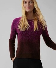 Athleta Womens Jacquard Textured Crew Sweater Medium NWT