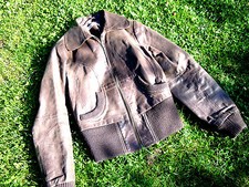 Chice Lederjacke Gr.M Echtleder dunkelbraun v. VERO MODA Italy mit vielen Extras